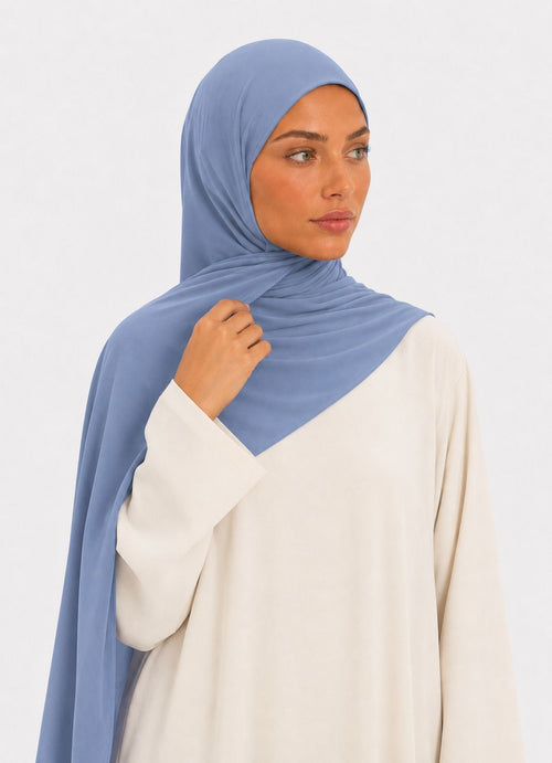 Premium Jersey Hijab - dusty sky