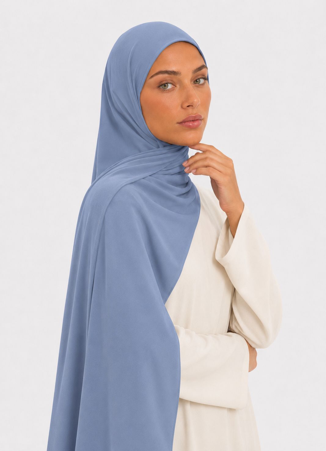 Premium Jersey Hijab - dusty sky