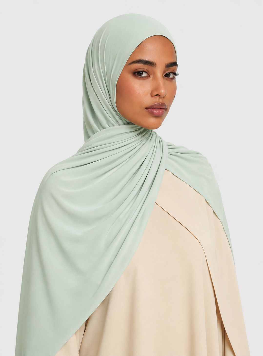 Premium Liquid Jersey Hijab - ice mint