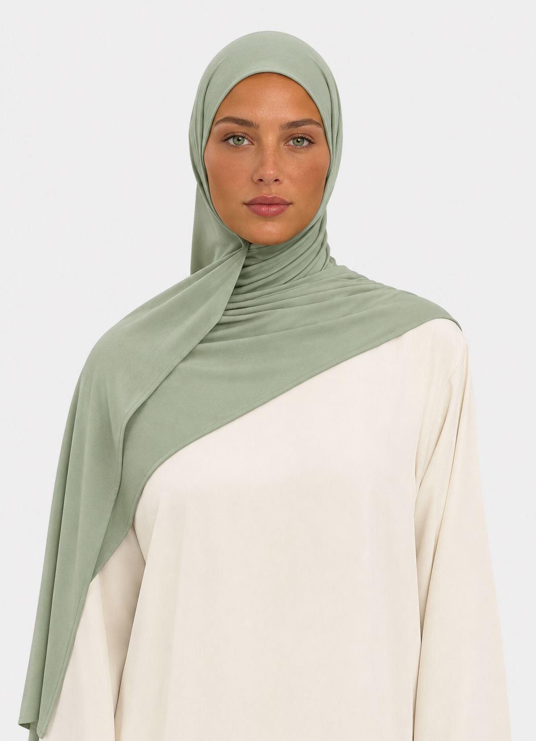 Premium Liquid Jersey Hijab - sage green
