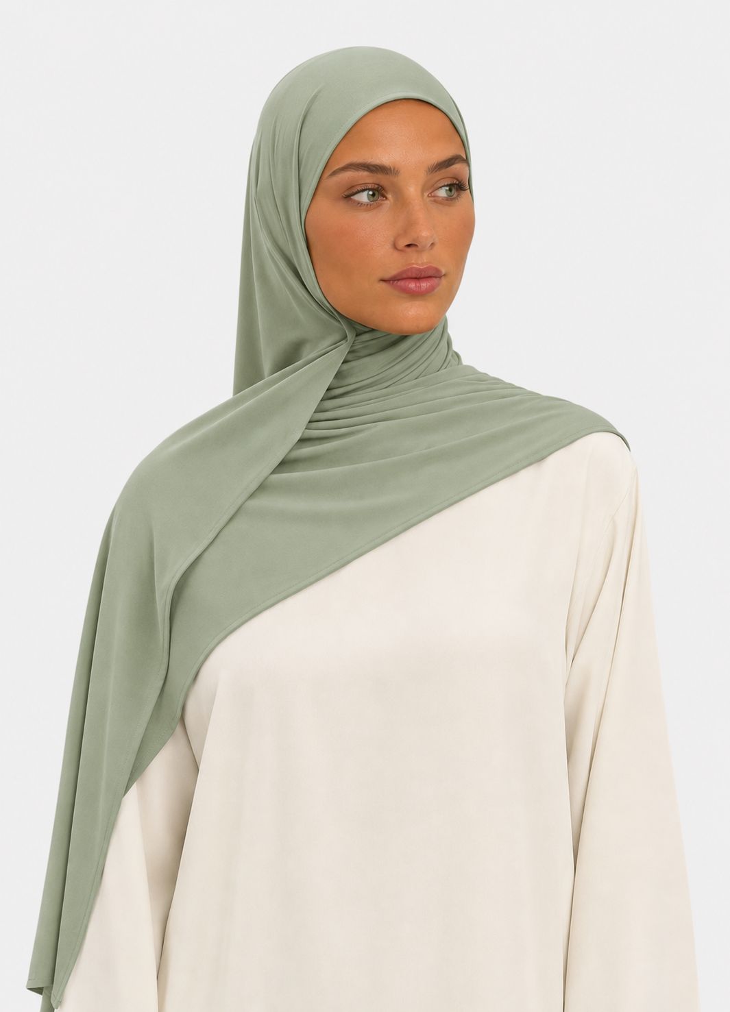 Premium Liquid Jersey Hijab - sage green